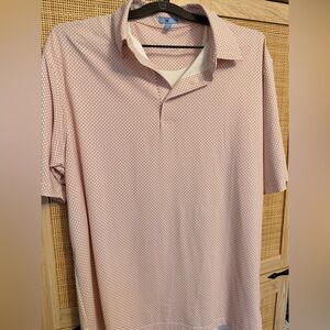 Men's GenTeal Baseball Patterned Polo Shirt Size Large